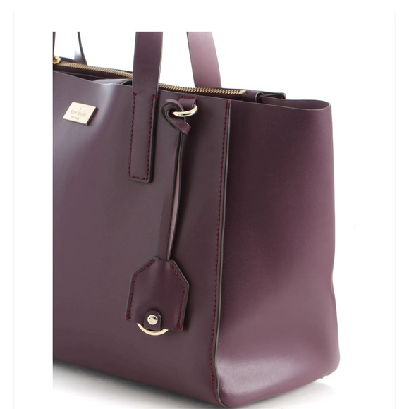 Kate Spade Handbag/Satchel- Excellent Condition. Burgundy - Picture 3 of 8